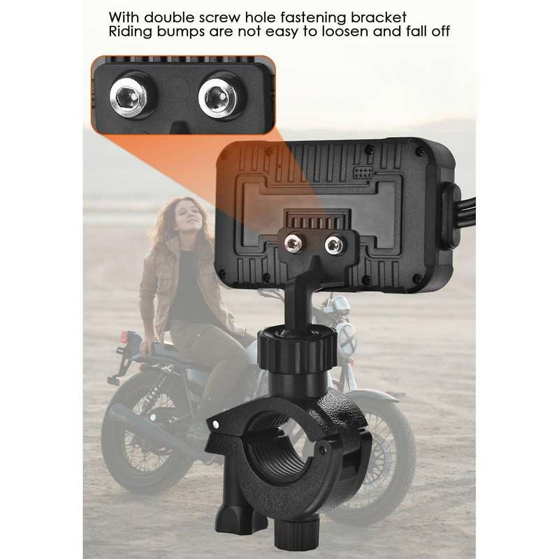 1080p Waterproof Motorcycle Camera Dvr Motorcycle Dashcam 3 Inch Front & Rear Camera Video Recorder