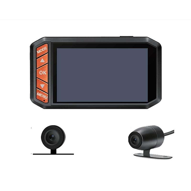 1080P HD Motorcycle DVR 2.7 inch LCD Dual Camera Motorbike Dash Cam Video DV123