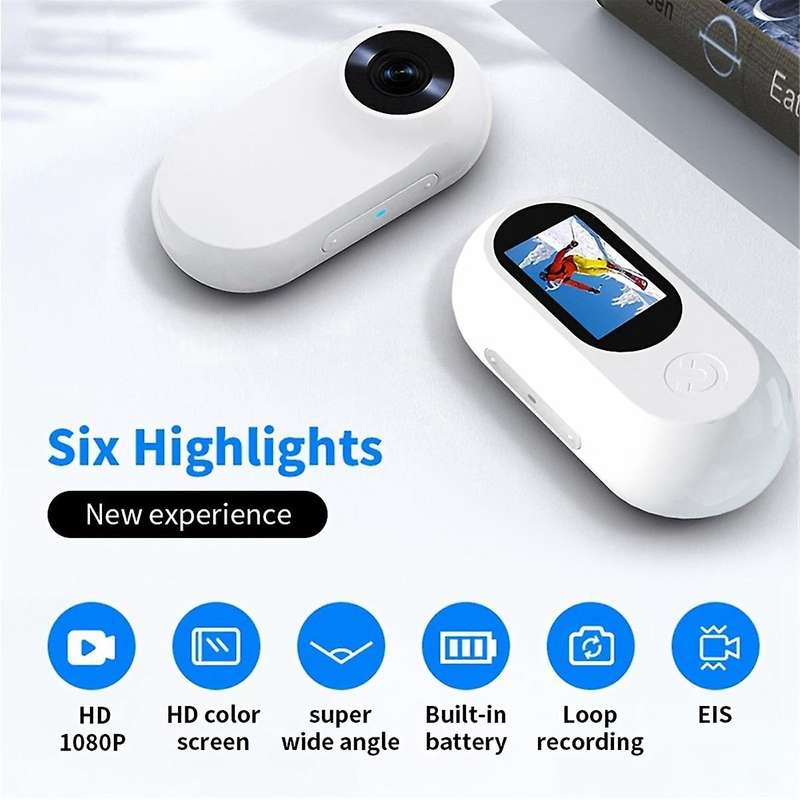 1080P Mini Action Camera Outdoor Sport Pocket Cam with Screen Video Recorder Cam for Car Bike Bicycl