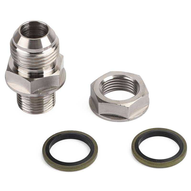10AN to M18X1.5 Turbine Oil Pan/Oil Return Drain Plug Adapter Expansion Joint without Welding