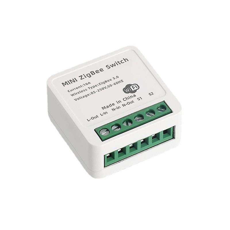 10A Voice Dual Control Tuya ZigBee Smart Light Switch Module, Smart Home Automation Breaker Supports