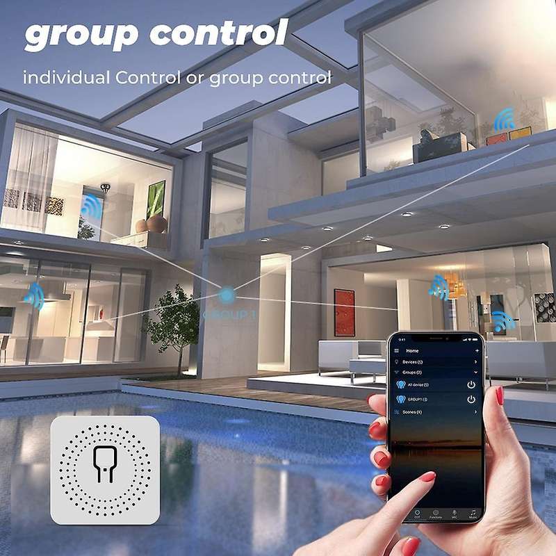 10A Voice Dual Control Tuya ZigBee Smart Light Switch Module, Smart Home Automation Breaker Supports