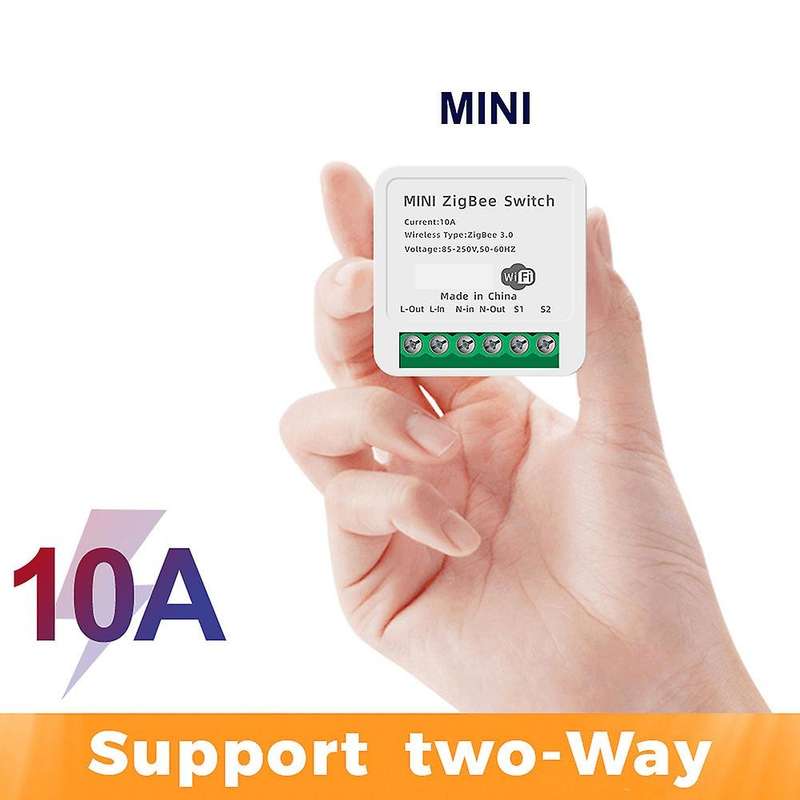 10A Voice Dual Control Tuya ZigBee Smart Light Switch Module, Smart Home Automation Breaker Supports