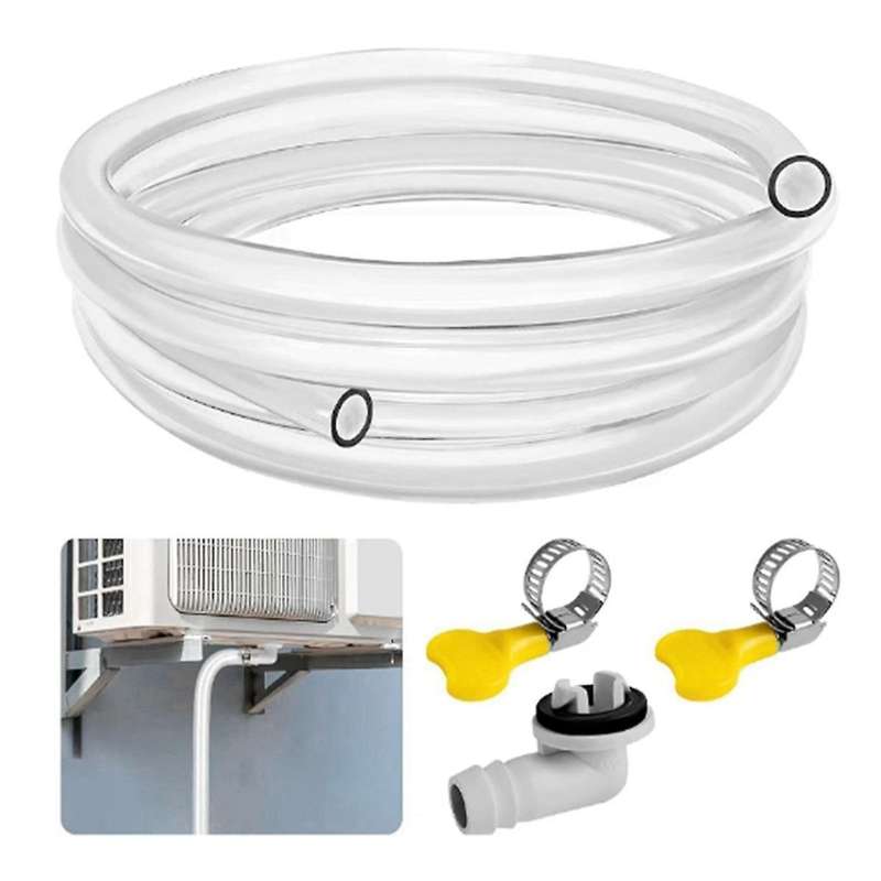 10ft Air Conditioner Drain Hose 3/5 Inch Portable AC Drain Hose Connector Universal Air Conditioner