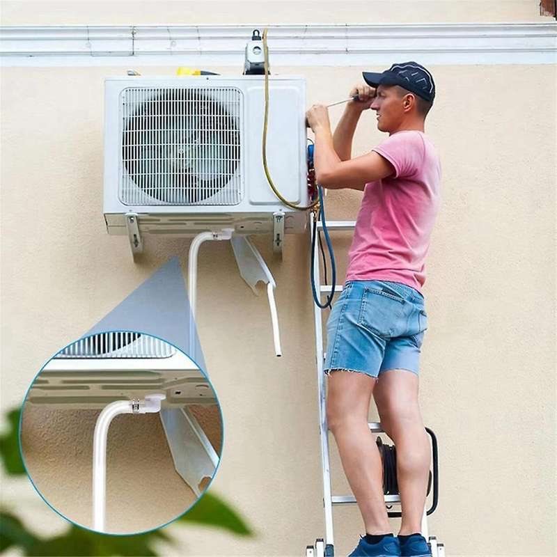 10ft Air Conditioner Drain Hose 3/5 Inch Portable AC Drain Hose Connector Universal Air Conditioner
