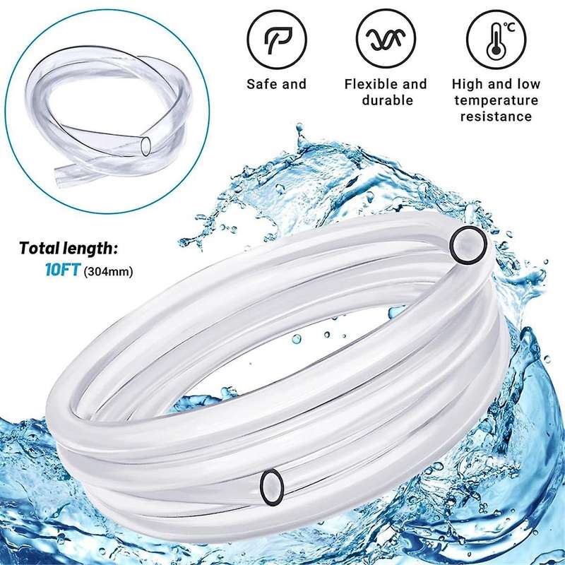 10Ft Portable Air Conditioner Drain Hose, AC Drain Hose Kit, Drain Hose for Air Conditioner with 3/5