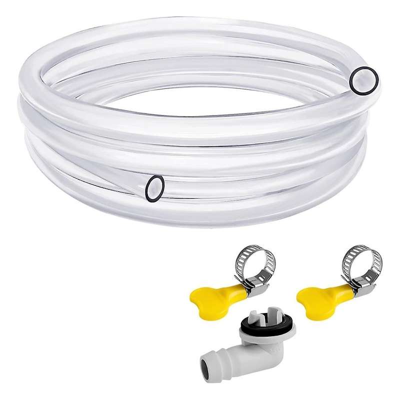10Ft Portable Air Conditioner Drain Hose, AC Drain Hose Kit, Drain Hose for Air Conditioner with 3/5