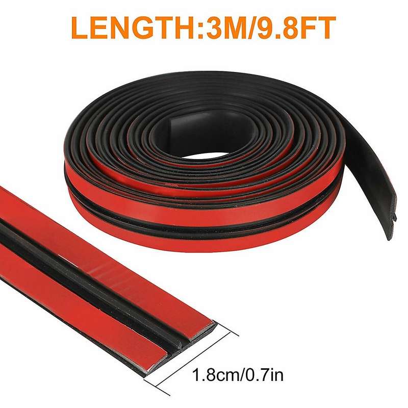 10FT Car Rubber Front Rear Windshield Panel Seal Strip Sealed Moulding Trim
