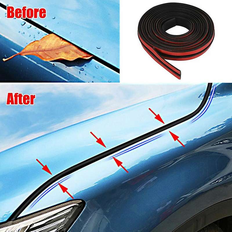 10FT Car Rubber Front Rear Windshield Panel Seal Strip Sealed Moulding Trim