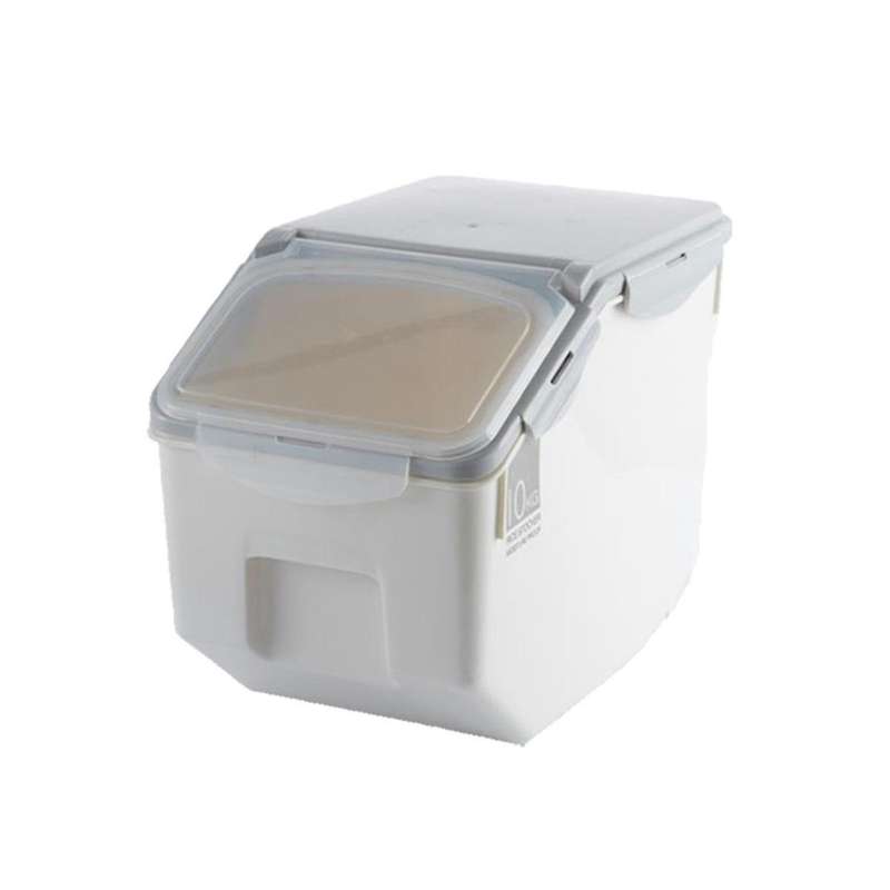 10kg Rice Storage Box Dispenser Cereals Storage Jar Pet Food Container Insect-proof Moisture-proof S
