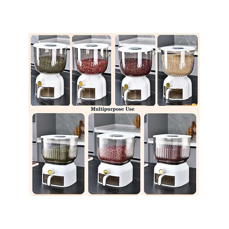 10kg Kitchen Nano Bucket Insect-proof -proof Sealed Rice Bucket Grain Pet Food Storage Container Ri