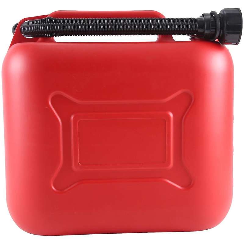 10L 2.64Gal Car Fuel Tank Can Spare Plastic Petrol Gas Container Anti-Static Fuel Carrier with Pipe