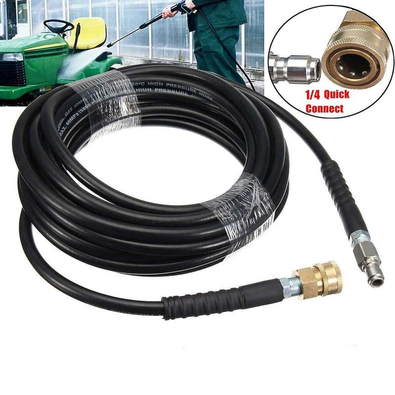 10M High Pressure Washer Hose Tube 1/4 Quick Connect Car Washer Cleaning Hose
