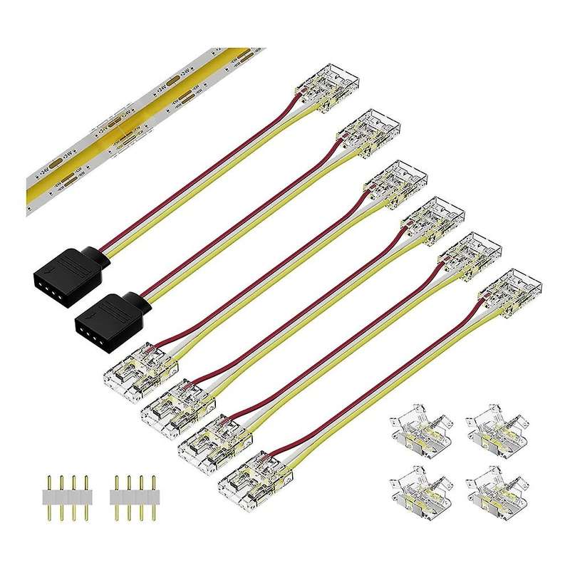 10mm Connectors for Cct Tunable Cob Led Strip Light 3 Pin