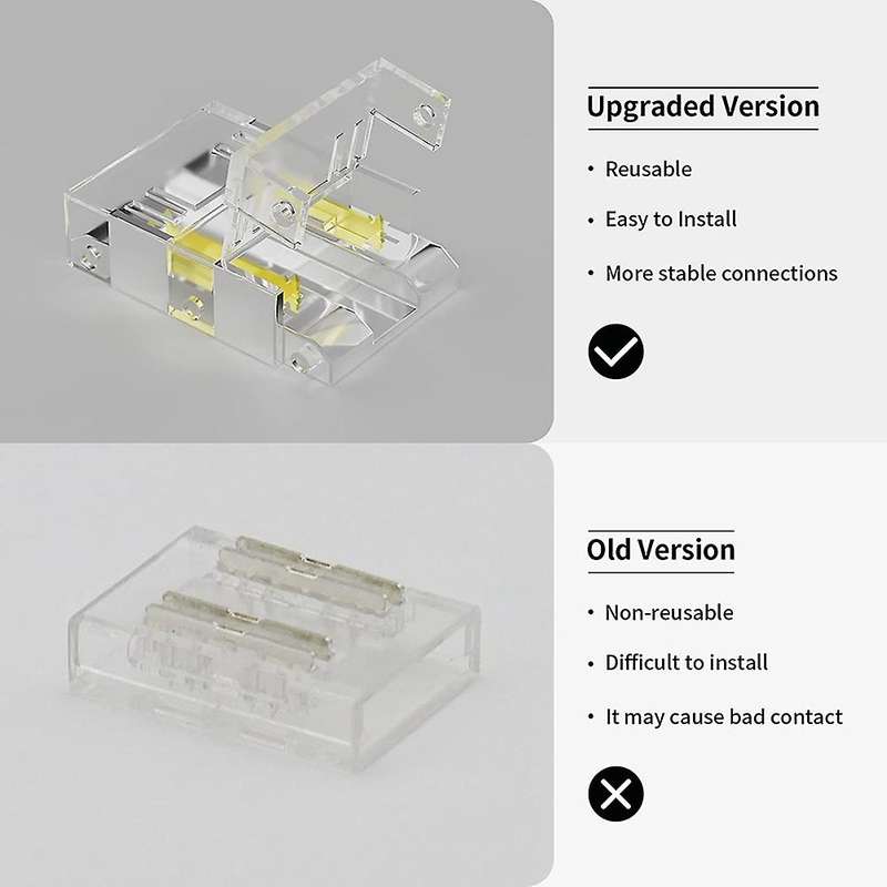 10mm Connectors for Cct Tunable Cob Led Strip Light 3 Pin