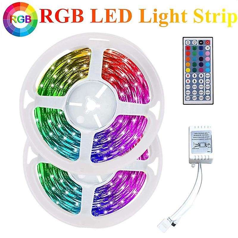 10m Rgb Light Strip 3528 600led Flexible Led Strip Light with 44 Key Remote+controller for Christmas