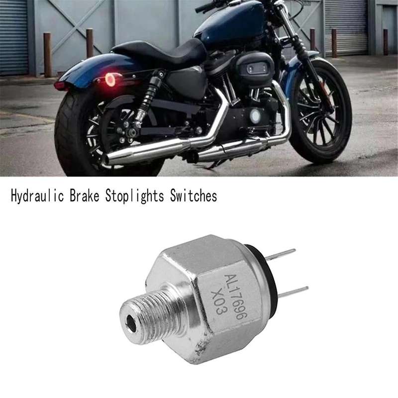 10mm Bolt Motorcycle Hydraulic Brake Stoplights Switches for Sporster Stop Lights Switch