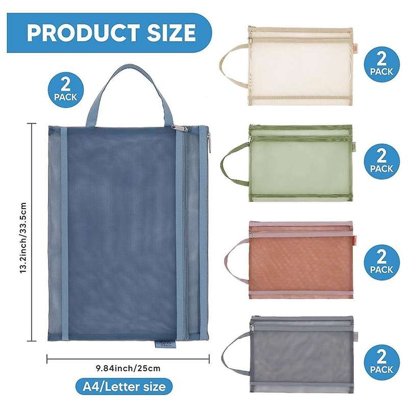 10-Pack Mesh Zipper Bags, Double Wall Nylon Mesh Bags for Tabletop Games and Puzzle Storage