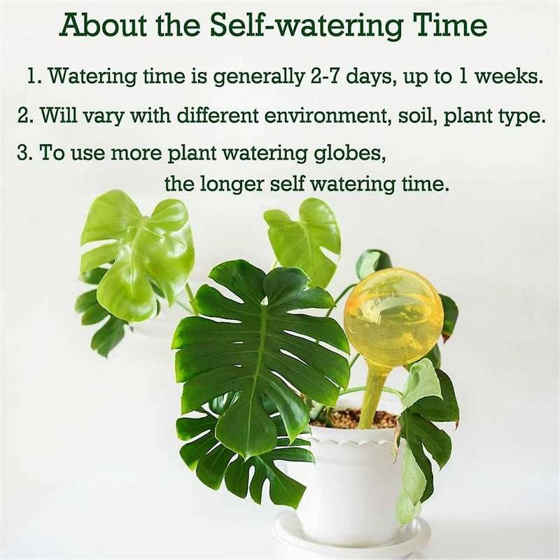 10Pack Automatic Watering Bulbs Self-Watering Globes Plastic Self Watering Bulbs for Indoor Outdoor