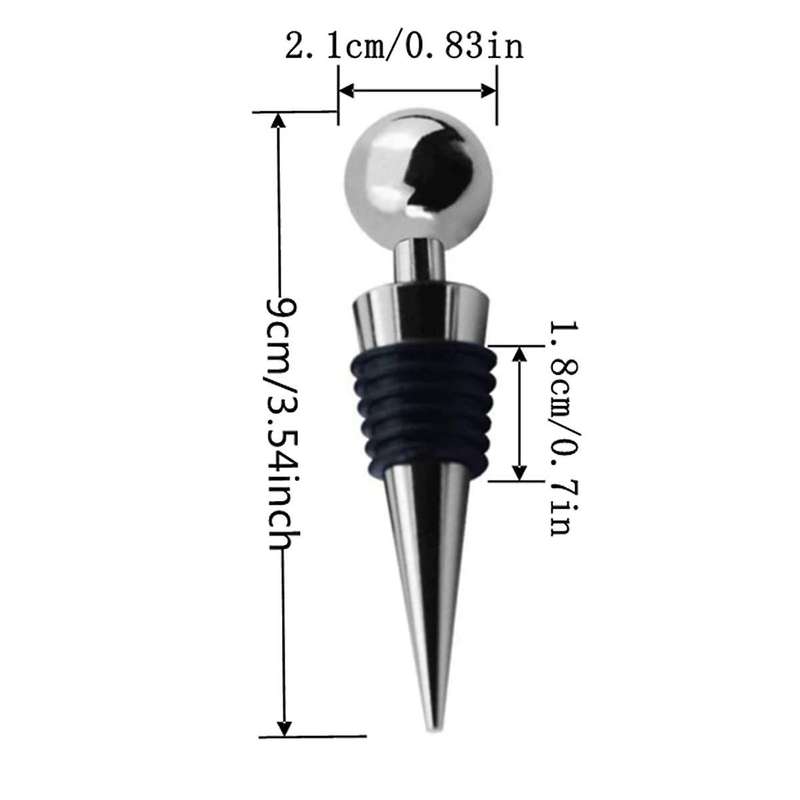 10pc Bottle Stopper Wine Storage Twist Cap Plug Reusable Vacuum Sealed Bottle Cap Champagne Stopper