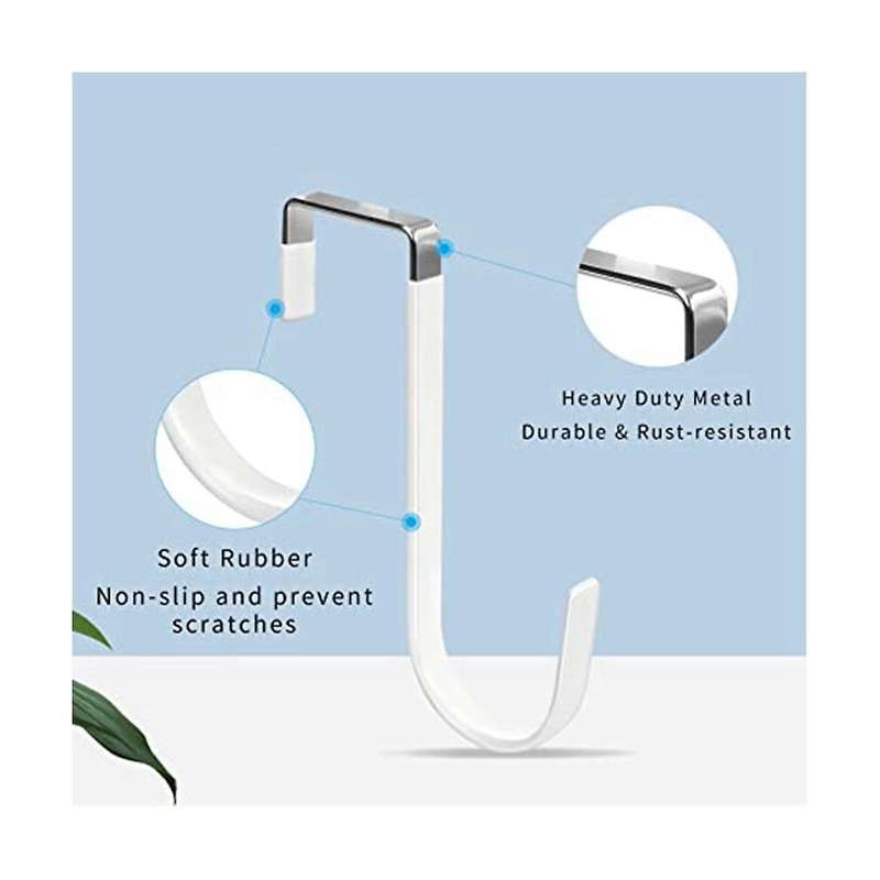 10-pack with Rubber Anti-scratch Storage Hooks for Living Room, Bathroom, Bedroom for Clothes, Towe