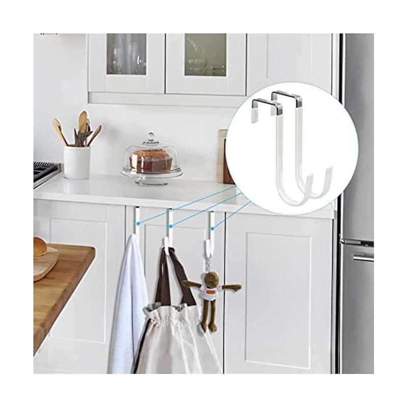 10-pack with Rubber Anti-scratch Storage Hooks for Living Room, Bathroom, Bedroom for Clothes, Towe