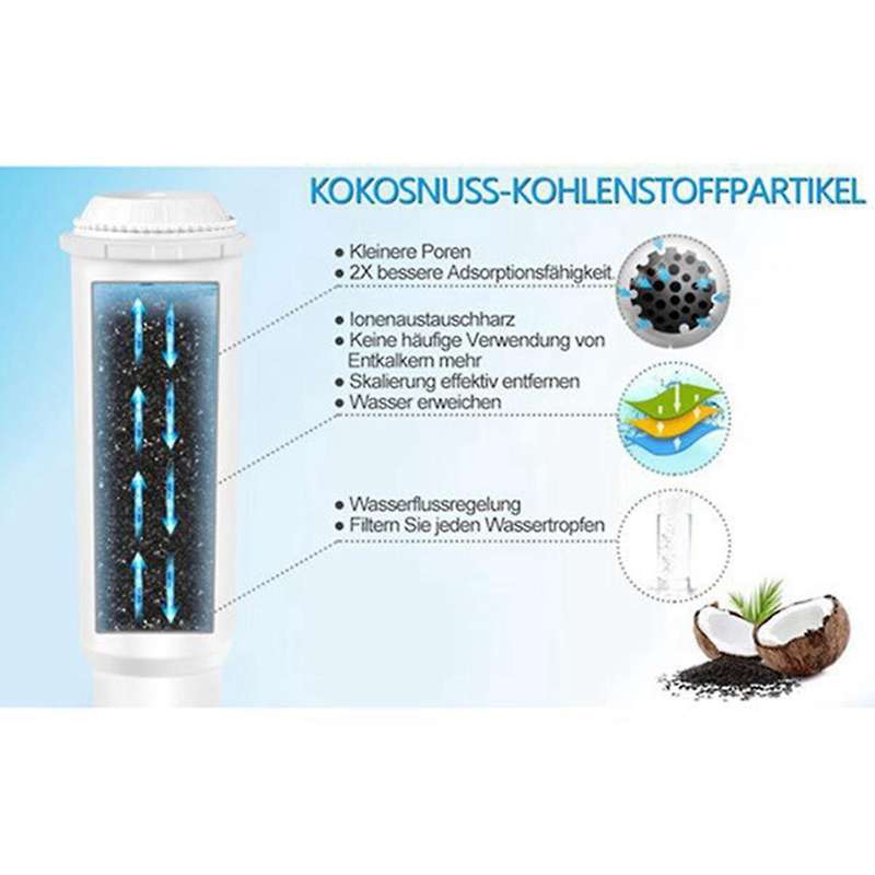 10PC Espresso Machine Water Filter for White, Impressa E8 Z5 E9 J5 F60,,Avantgarde,,Etc