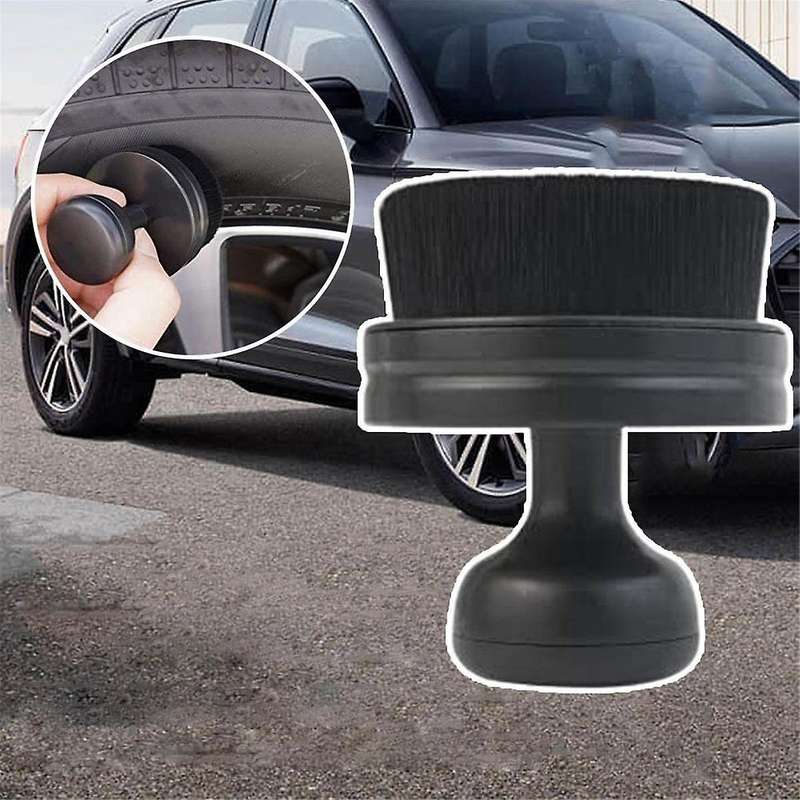 10PC Car Tire Detailing Brush Auto Detail Brush Portable CarTire Brush with Seal Cover High Density