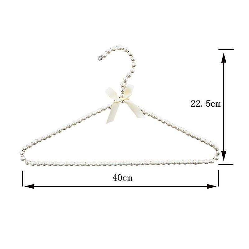 10Pc Elegant Clothes Hanger Plastic Pearl Circle Space Saver Drying Rack Dress Storage Household War