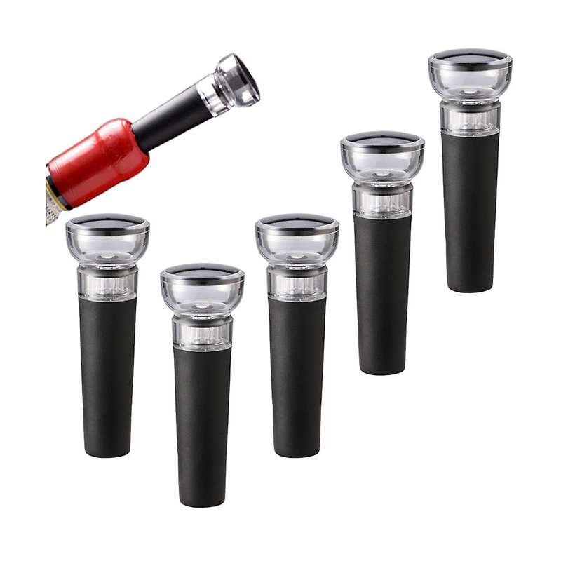 10pc Vacuum Pump Reusable Bottle Cap Stopper Sealer Airtight Wine Beer Soda Cork Closer Wine Cork L