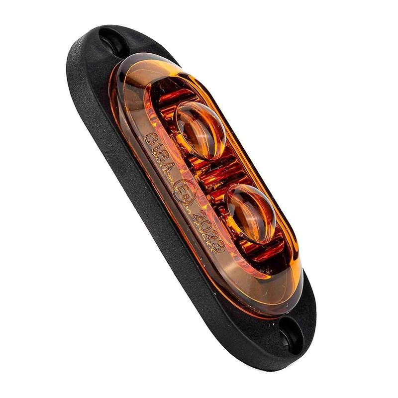 10Pcs 12V-24V 2LED Car Side Marker Lights Turn Signal Lights Indicator Lights Taillight for Trailers