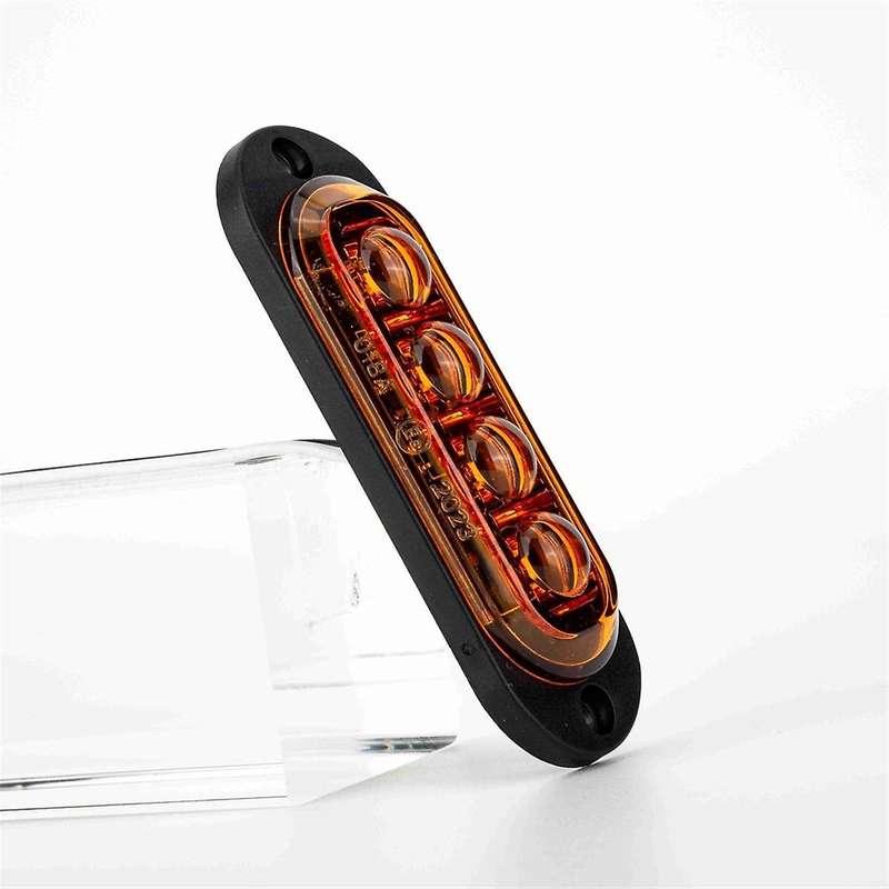 10Pcs 12V-24V 4LED Car Side Marker Lights Turn Signal Lights Side Indicator Lights Taillight for Tra