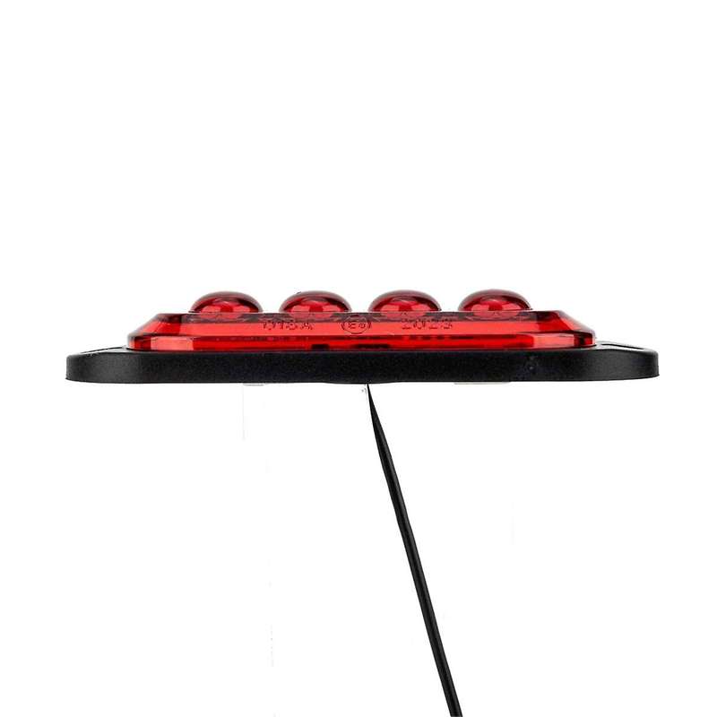 10Pcs 12V-24V 4LED Car Side Marker Lights Turn Signal Lights Side Indicator Lights Taillight for Tra