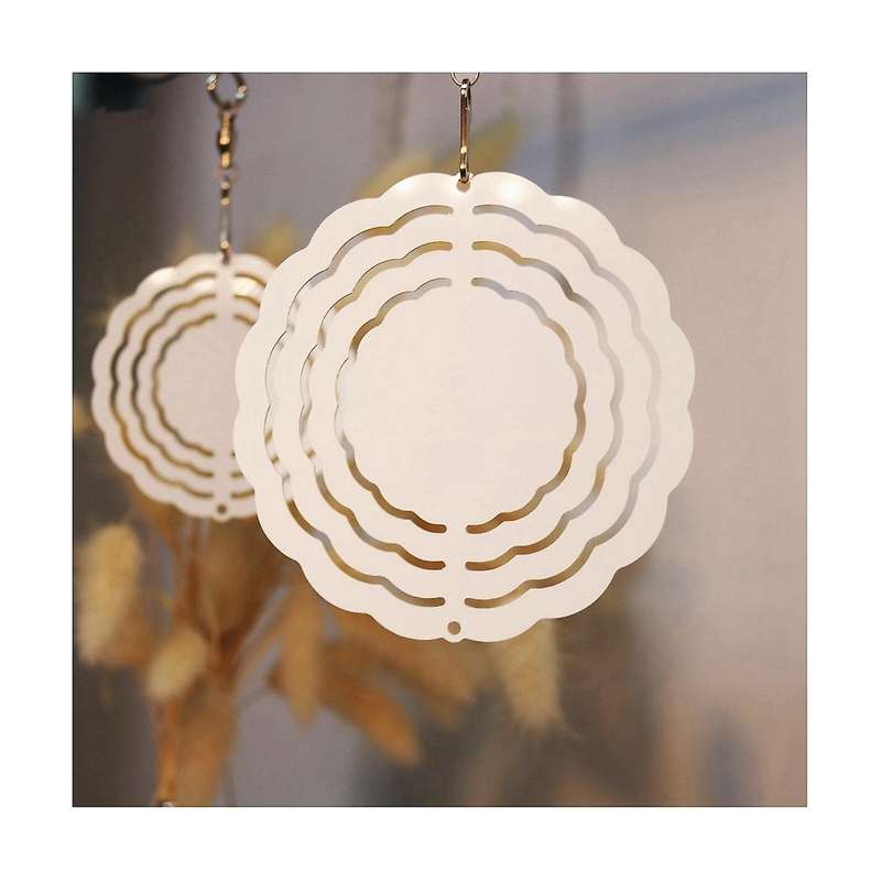 10pcs 3 Inch Sublimation Wind Spinner Blanks 3d Wind Spinners Hanging Wind Spinners for Indoor Outd