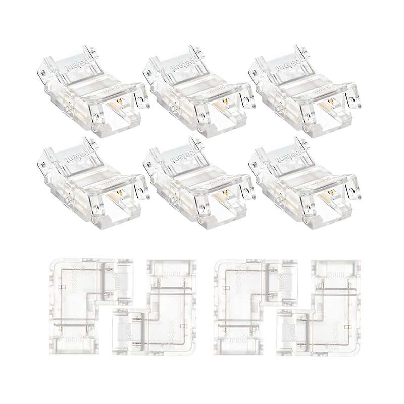 10pcs 2 Pin 8mm Cob Led Connector Kit for 8mm Cob Lights