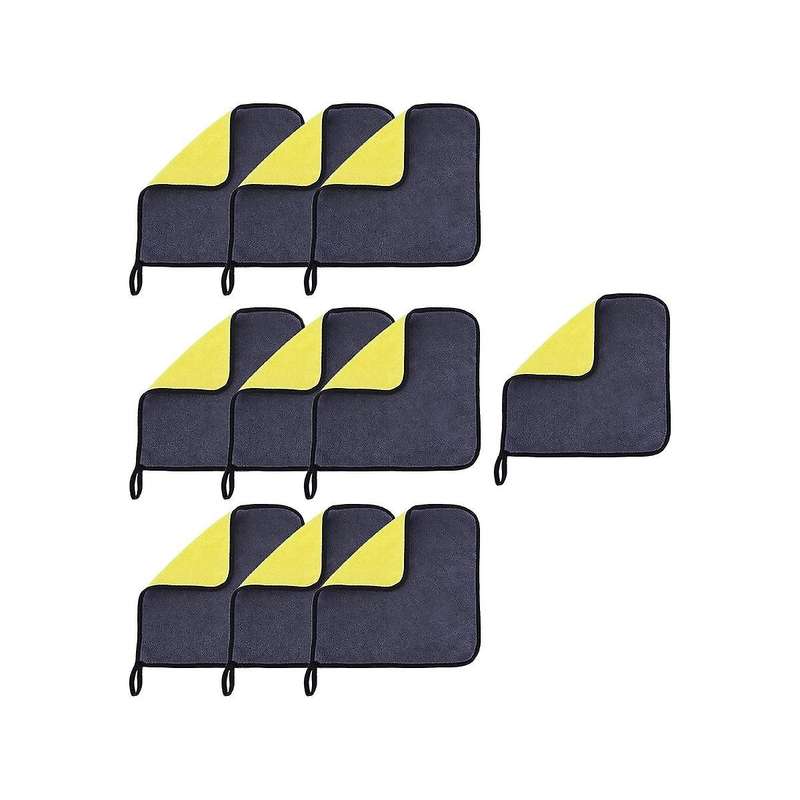 10pcs 30x30cm Car Wash Microfiber Towel Car Cleaning Drying Cloth Car Accessories Car Wash Towel No