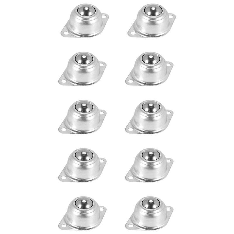 10pcs 3cm Dia Carbon Steel -15a Ball Transfer Unit Ball Conveyor Roller Ball Transmission Tool