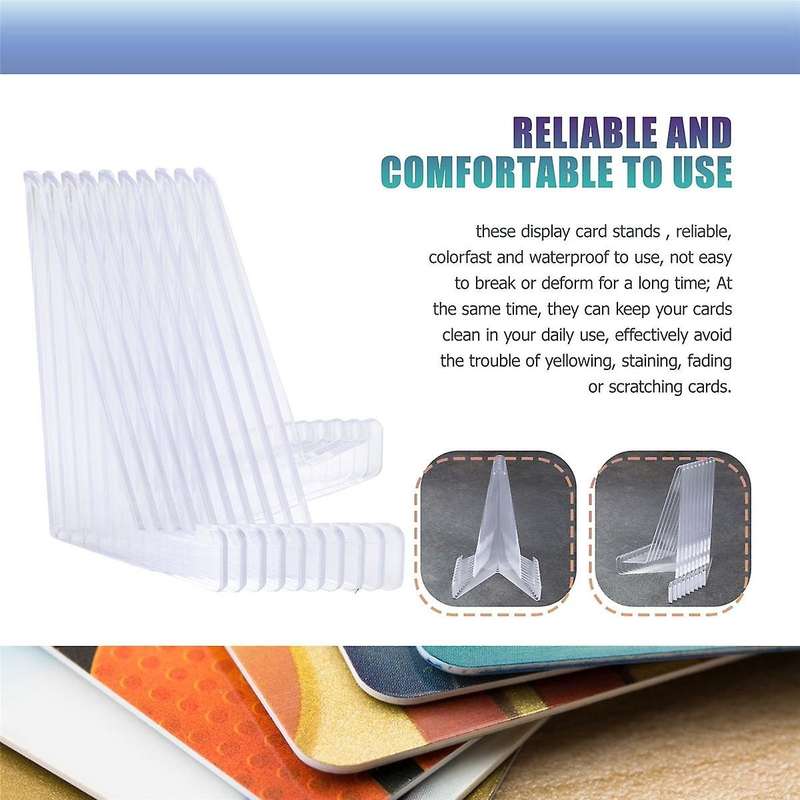 10pcs 35pt-360pt Card Sleeves Display Holder Acrylic Stands Small Rack for Baseball Football Sports
