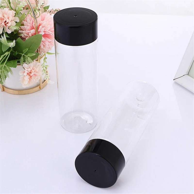 10Pcs 500Ml/16.9Oz Plastic Juice Bottle Transparent Coarse Cereals Storage Container Beverage Bottl