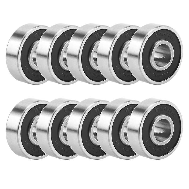 10Pcs 608- Longboard Integrated Bearing Skateboard Wheel Bearing Inline Roller Skate Bearing 8X22X12