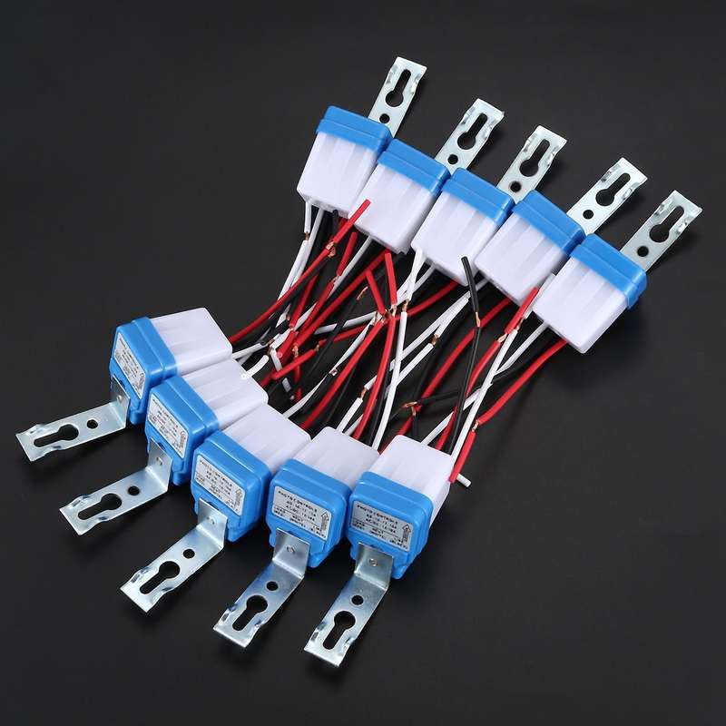 10pcs Auto On Off Photocell Street Light Photoswitch Sensor Switch Ac/dc 12v 10a