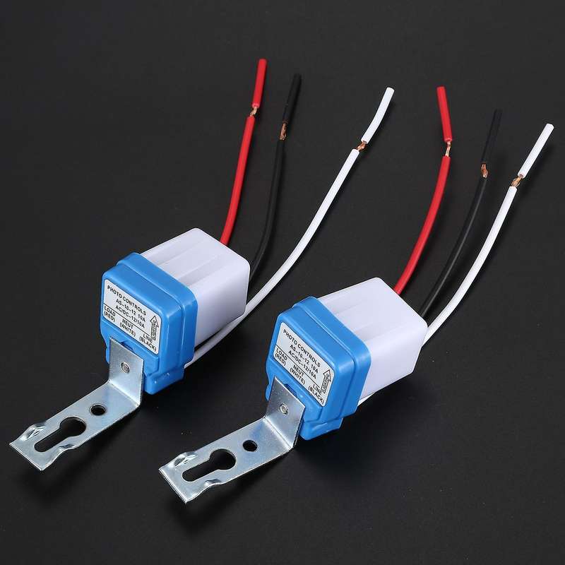 10pcs Auto On Off Photocell Street Light Photoswitch Sensor Switch Ac/dc 12v 10a