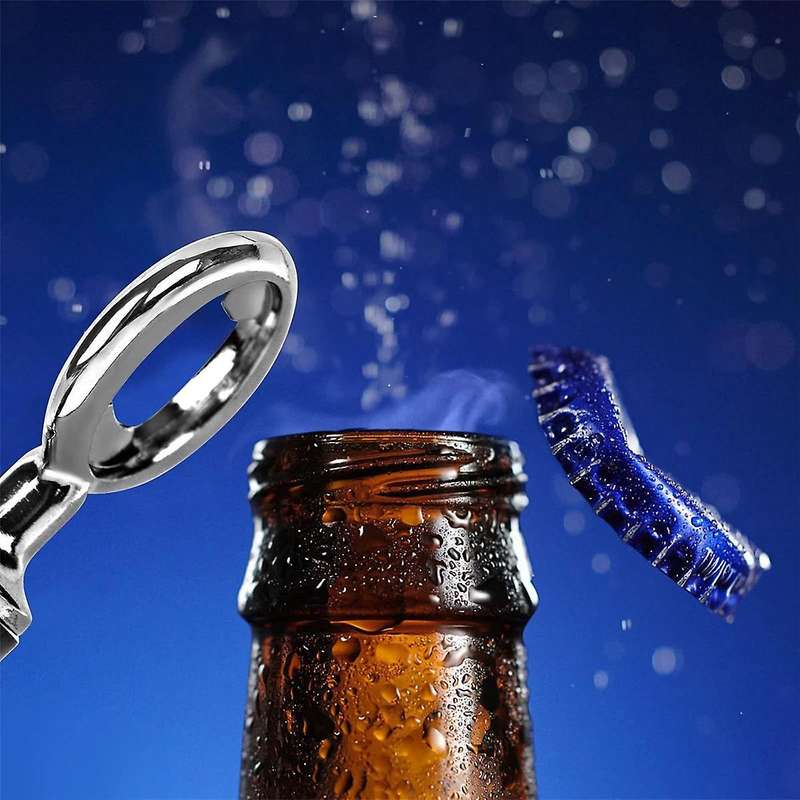 10pcs Bottle Opener Blank Diy Beer Bottle Opener Stainless Steel Flat Bottle Opener Inserts Kit Bee