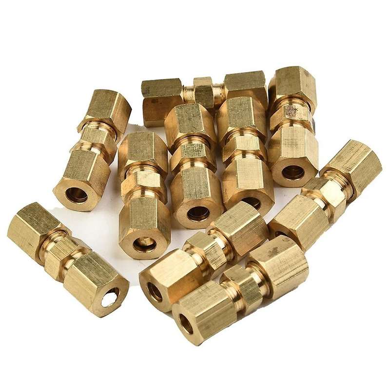 10pcs Brake Line Connector without Flaring 4.75mm 3/16 Useful Brake Line Connector for Brake Line Ca
