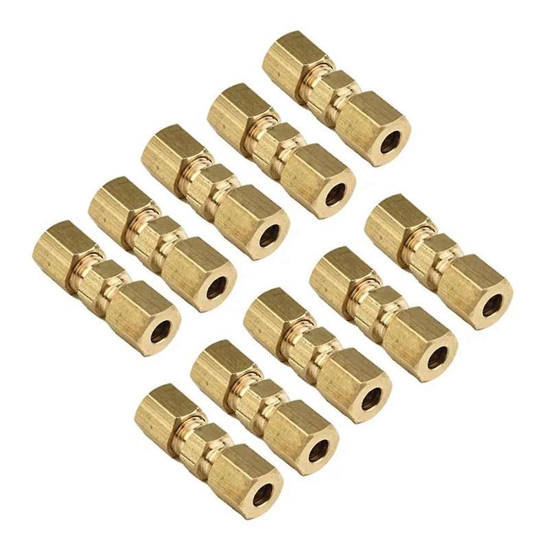 10pcs Brake Line Connector without Flaring 4.75mm 3/16 Useful Brake Line Connector for Brake Line Ca