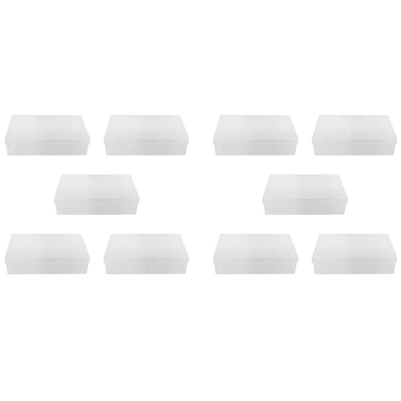 10pcs Box Trading Card Case Card Storage Organizer Clear Card Case Plastic Storage Box for Gaming Ca