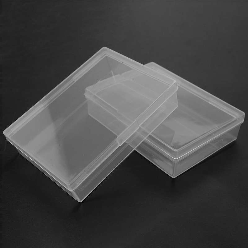 10pcs Box Trading Card Case Card Storage Organizer Clear Card Case Plastic Storage Box for Gaming Ca