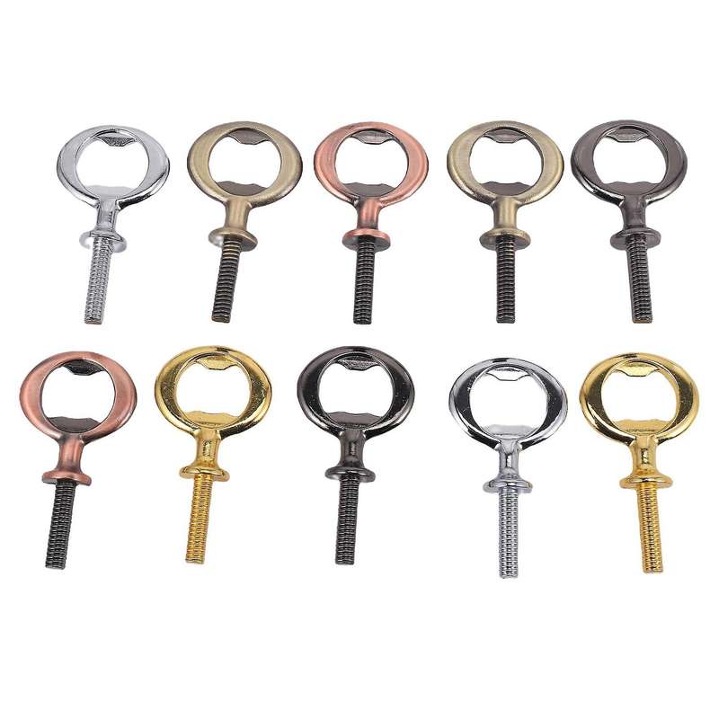 10Pcs Bottle Opener Blanks Stainless Steel Bottle Opener Inserts Kit