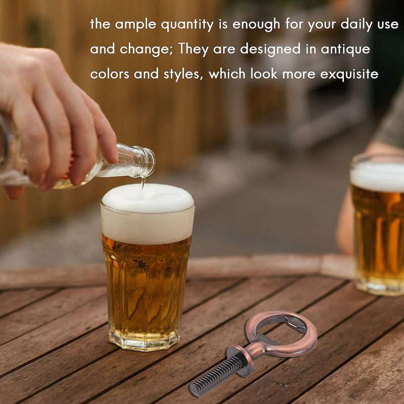 10Pcs Bottle Opener Blanks Stainless Steel Bottle Opener Inserts Kit