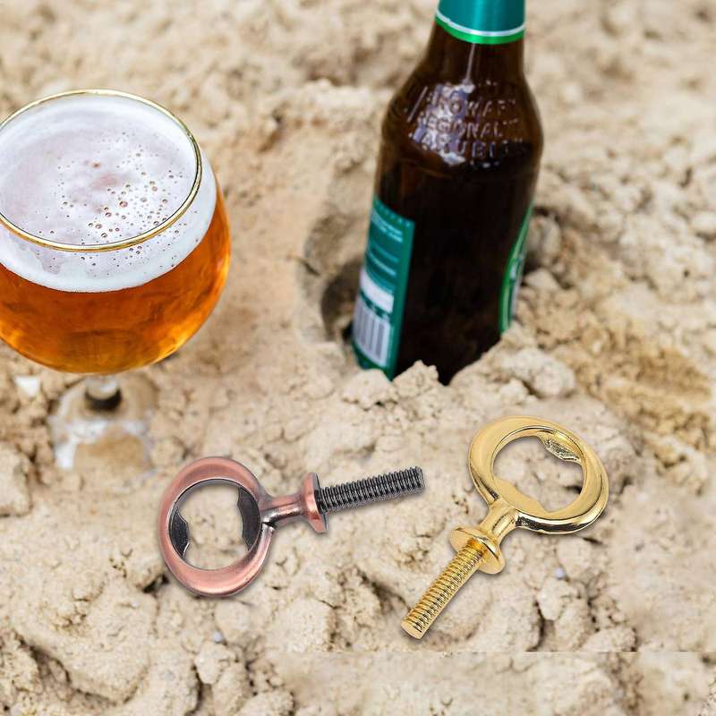 10Pcs Bottle Opener Blanks Stainless Steel Bottle Opener Inserts Kit